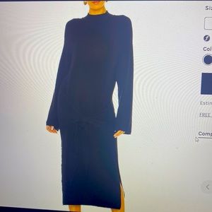 Revolve Black Tied up knit dress